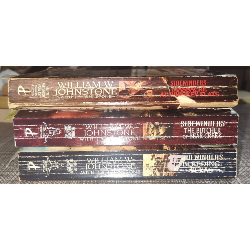 Sidewinder Series William W Johnstone 3/8 in lot paperback Western Cowboy